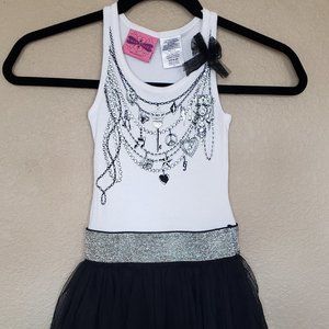 Mad Style by True Jackson Dress White & Black Girls Size 6